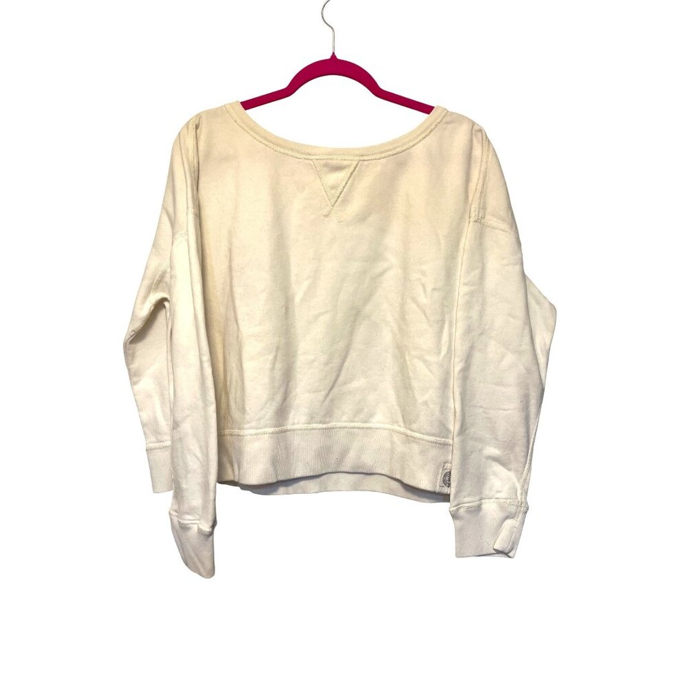 Polo Ralph Lauren White Crewneck Sweatshirt XL 60% Cotton 40% Polyester Casual